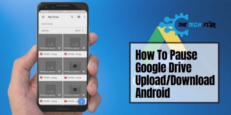 How To Pause Google Drive Upload/Download Android