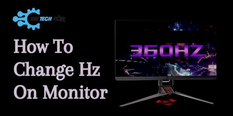 How to Change Hz on Monitor