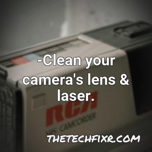 clean your camera s lens laser