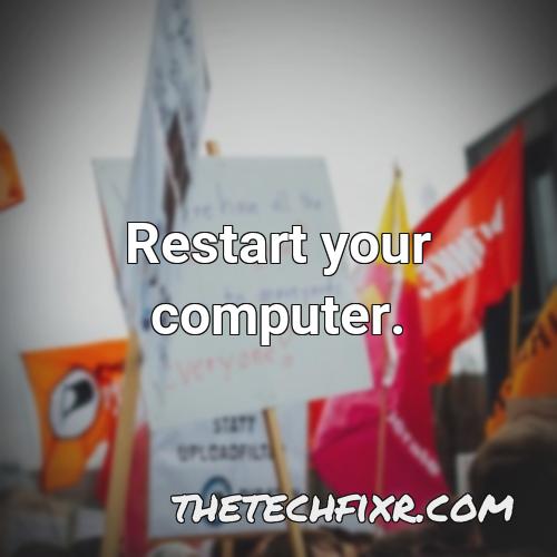 restart your computer 18