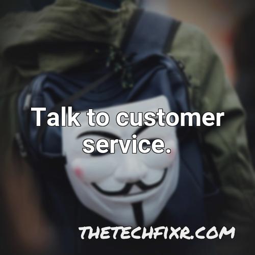 talk to customer service