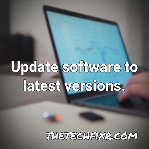 update software to latest versions 1