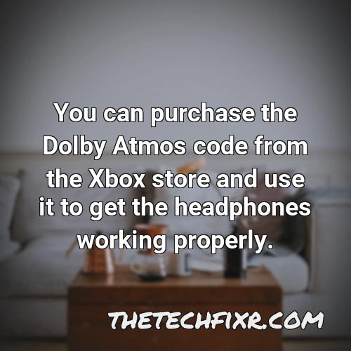 you can purchase the dolby atmos code from the xbox store and use it to get the headphones working properly